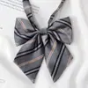 H Marca Cinza Dourado jk Gravata Feminina Estilo Preppy Material Escolar Estudante Senso Estilo Preguiçoso Gravata Curta Cinza Pequena Masculina Tendência