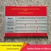 Placa de guia de liga de alumínio, placa de departamento de perfil de alumínio, placa de identificação, placa de porta, placa de destino de pessoal personalizada, substituível e personalizada