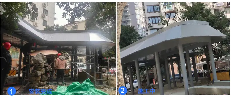 景观金属廊架