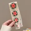 Fita Mágica Infantil Desenho Laço Renda Franja Patch para Meninas Pequenas, Fixador de Cabelo Amigo do Cabelo para Meninas