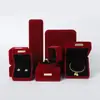 Caja de Terciopelo para Joyería, Caja para Anillos, Caja de Terciopelo para Pendientes, Caja de Empaque, Caja de Empaque para Joyería de Pulseras y Collares, Caja de Joyería