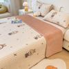 Funda de Cama de Algodón Puro de Dibujos Animados para Niños, Pieza Única para Todas las Estaciones, Colchón de Terciopelo de Leche, Reversible, Colcha de Cama, Sábanas de Cama, Juego de Tres Piezas