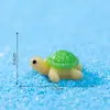 Miniaturas adorables de tortuguitas para microlandscapes, decoraciones de acuarios oceánicos, accesorios de bricolaje y adornos de resina