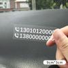 No teme secarse sin dejar pegamento placa temporal de número de teléfono para estacionar en el coche para mover el coche pegatinas electrostáticas para coche para mover el coche suministros de tarjeta