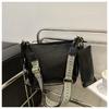 Bolsa de Ombro Tote Transversal Casual Grande Capacidade Retro Moda 2024 Duas Peças Outono e Inverno Texturizada para Comutador Larga para Mulheres