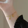 Novos Braceletes de Aço Titânio Europeus e Americanos Mais Vendidos para Mulheres Estilo Ins Moda Personalizada Joias de Mão que Não Desbotam Joias de Aço Inoxidável Atacado