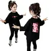 Camiseta de manga larga para niña, camiseta básica para niños, top de algodón puro con cuello redondo para bebé de otoño, ropa nueva de otoño para niñas pequeñas, ropa para niños