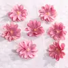 Cabezas de Flores de Crisantemo Artificiales para Varias Decoraciones de Paredes de Flores para Bodas, Materiales Hechos a Mano DIY, Flores para Sombreros, Decoración de Accesorios para Ropa