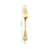 Cubertería Real de Acero Inoxidable Transfronteriza Cuchillo Tenedor Cuchara Relieve Hueco Palacio Vajilla Occidental Hotel Cuchillo para Bistec y Tenedor Cuchara para Café