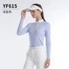 PGM golfe feminino outono e inverno manga longa camiseta roupas LOGO colorido tecido esportivo roupas gola alta roupa esportiva