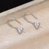 Acessórios DIY Joias de Pérola Prata 925 Alfinete Reto Cravação Princesa 7127 Ganchos de Brinco DIY Semi-Acabados 10-12