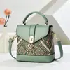 2025 Nova Tendência Nacional Estampada Mini Bolsa Design de Nicho Cor Contrastante Bolsa para Celular Grande Capacidade Ombro Porta-Moedas