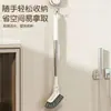 Escova de limpeza extensível com cabo longo, escova sanitária para limpar vasos sanitários, escova de banheiro doméstica para limpar ranhuras e áreas de difícil acesso, e escova de chão