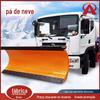 Pá de neve montada em veículo, saneamento municipal, soprador de neve para estradas, equipamento de remoção de neve, pá frontal para remoção de neve