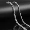 Directo de fábrica temperamento acero inoxidable no se decolora collar para hombre y mujer Europa y Estados Unidos moda fría y caliente titanio acero clavícula cadena retorcida
