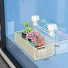 Estante con ventosa para balcón, tendedero de flores colgante, soporte para macetas de barandilla, soporte de pared para macetas, solución de almacenamiento para suculentas y plantas verdes