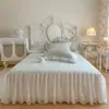 Saia de Cama Floral AB Estampada de Algodão Nova para Primavera/Verão 2026 Saia de Cama Peça Única