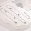 Novo Colar Borboleta Espaçador com Strass Versátil Exquisito Joia de Luxo Leve para Mulheres Design de Nicho Sensação de Alto Padrão Corrente para Clavícula