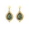 Pendientes turquesa con diseño irregular, modernos, personalizados, sencillos, ligeros y de alta gama.