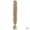 Pelucas de Fibra Sintética Europeas y Americanas, 41 Pulgadas, 165 Gramos, Trenzas Grandes, Trenza de Presión, Extensiones de Rastas, Al por Mayor en Stock