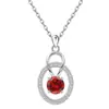 Collar Transfronterizo Europeo y Americano de Plata de Ley S925 con Doce Piedras de Nacimiento para Mujer, Cadena de Clavícula Versátil con Colgante de Diseño de Nicho para Amazon