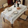 Mantel Bordado Tridimensional de Toalla Transfronterizo Mantel Moderno Simple para Mesa de Comedor Rectangular Venta al por Mayor Cubierta Doméstica Anti-quemaduras para Cabello