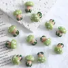 Cuentas de Cristal de Hongo Lindas Pintadas a Mano Cuentas Sueltas Hechas a Mano Material para Manualidades de Collares Pendientes Pulseras Cuentas Sueltas