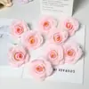 Flor de Rosa Despertar Simulada Flor Falsa Pinza para el Cabello Terminada Material de Flor de Seda Hecha a Mano Accesorios de Decoración para Guirnaldas de Boda