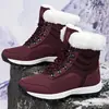 Botas de Nieve de Comercio Exterior para Mujer en Invierno, Botas de Nieve de Corte Medio con Suela Gruesa para Hombre y Mujer, Botas de Nieve Engrosadas de Terciopelo para Exteriores para Mujer