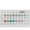 Suministro Directo de Fábrica de Pendientes Florales Brillantes en Forma de Corazón Accesorios Circonita Piedra Suelta Diseño de Nicho Versátil Gradiente Coloridos
