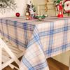 Mantel de Navidad Estilo Ins Estilo Japonés Estilo Navideño Atmósfera Mantel Redondo Mesa Rectangular Tela Decorativa Tela de Fondo para Fotos