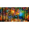 Pintura decorativa de comércio exterior transfronteiriço arte abstrata retrô americana pintura a óleo paisagem pintura de bordo pintura central a spray pintura em tela para casa