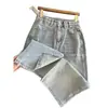 Saia Jeans que Cobre o Quadril!~Saia Jeans Evasê com Fenda Frontal para Mulheres, Novo Estilo Verão 2026, Saia Média de Cintura Alta Azul Claro