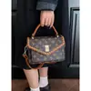 Bolso de Mano de Lujo Vintage Bolso Cuadrado Pequeño para Mujer 2026 Nuevo Primavera/Verano Bolso de Hombro Cruzado con Estampado Retro de Gama Alta