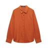 Z Spring Novo Conjunto Feminino Camisa de Manga Longa Top Camisa Solta Calça de Perna Larga 4786090 4786091