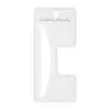 400g Papel Cartão Branco Versátil Estilo Simples Prata Hot Stamping Clipe Vertical Cartão de Grampo de Cabelo 6* 13cm Clipe de Pegada Grande Cartão de Embalagem Traseiro