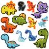 Parche de ropa con diseño de dinosaurio pequeño y lindo bordado de dibujos animados de Xiao Tian, parche de comercio exterior del capítulo de bordado de computadora de Amazon