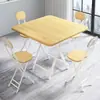 Mesa cuadrada plegable, mesa de comedor simple para el hogar para apartamentos pequeños y casas de alquiler, mesa portátil para puestos al aire libre