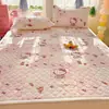 Funda de colchón acolchada de terciopelo de leche de invierno para dibujos animados para dormitorio, uso doméstico, tatami, colchón delgado acolchado, dormitorio, sábana con forro polar