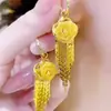 Los Nuevos Pendientes Populares de Cascada Dorada Rosa con Borlas Presentan un Diseño de Alta Gama, Son Elegantes y con Estilo, y Son Versátiles