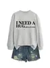 Necesito una Sudadera Grande de Algodón para Mujer de Otoño e Invierno, Casual, Cómoda, Sencilla, de Amazon, Ebay, Sitio Independiente