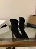 Botas de tacón alto de punta fina estilo retro Chuyuji para mujer, botines cortos elegantes para otoño e invierno, botas de moda que estilizan la pantorrilla