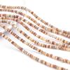 Color de concha natural añadido cuentas redondas irregulares con agujero central pulsera hecha a mano diy espaciador collar accesorios de joyería