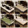 Mantel de Mesa Estilo Medieval con un Toque de Lujo Ligero y Gama Alta, Impermeable, Resistente al Aceite, Lavable, Protector Rectangular para Mesa de Comedor, Mantel para Mesa de Café