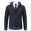 Casaco novo masculino de fronteira jaqueta de outono casaco masculino com capuz slim casual suéter moderno