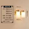 Luminária de Parede Simples de Tecido Nórdico Estilo Americano Modelo Quarto Hotel Quarto de Hóspedes Cabeceira Quarto Leitura Corredor Luminária de Parede