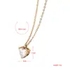 Colar Feminino de Luxo Leve de Nicho em Aço Inoxidável com Pingente de Zircônia Joia Colar de Aço Titânio Corrente de Pescoço Personalizada