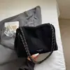 Shuai Mijia 2026 Bolso Nuevo Bolso de Hombro Sencillo para Mujer Color Sólido Cadena Bolso de Axila Bolso Tote de Gran Capacidad Bolso para Mujer