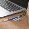 Adaptador Hub USB Tipo-C a USB 3.0 Uno a Cuatro Expansión Multi-Interfaz USB Hub de Computadora Expansor USB