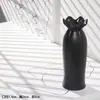 Vaso Minimalista Nórdico Criativo de Cerâmica Preta para Flores Secas Decoração de Arranjo de Flores para Mesa de Casa Sala de Estar Recipiente Hidropônico para Flores